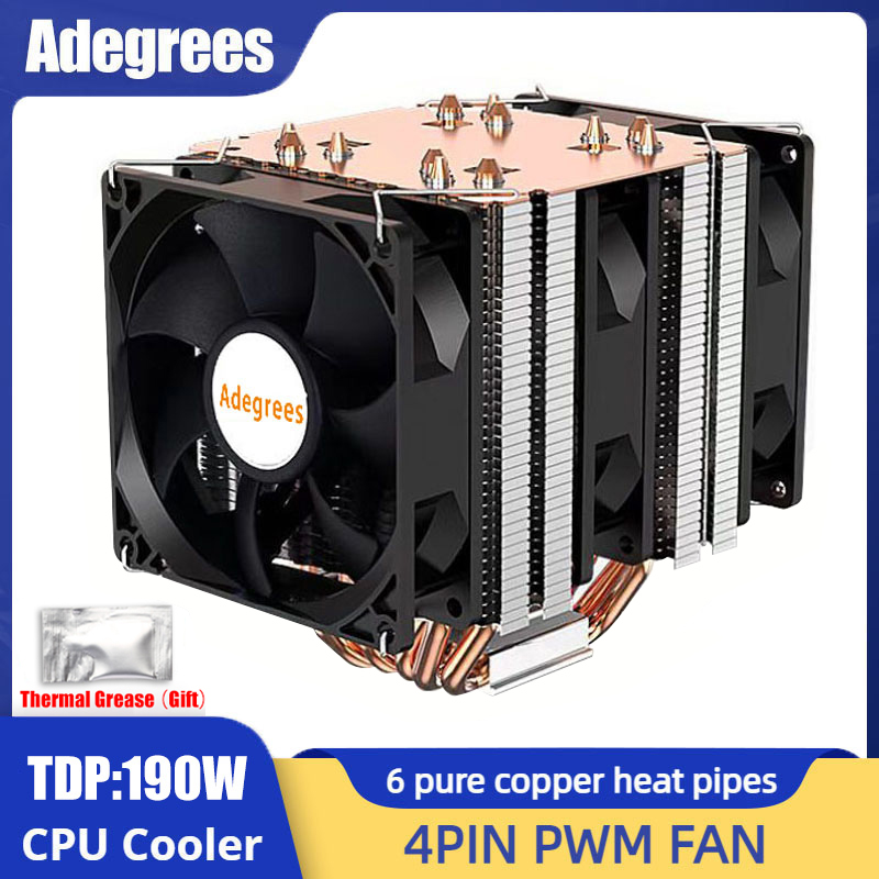 Cpu Heatsink - 6 Heatpipe CPU Koeler 4Pin PWM