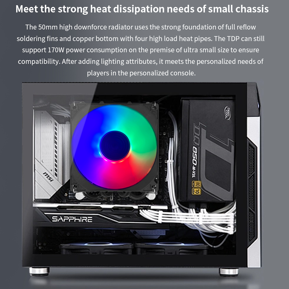 TISHRIC CPU-koelventilator ITX - Cpu Cooler recensie en prijs