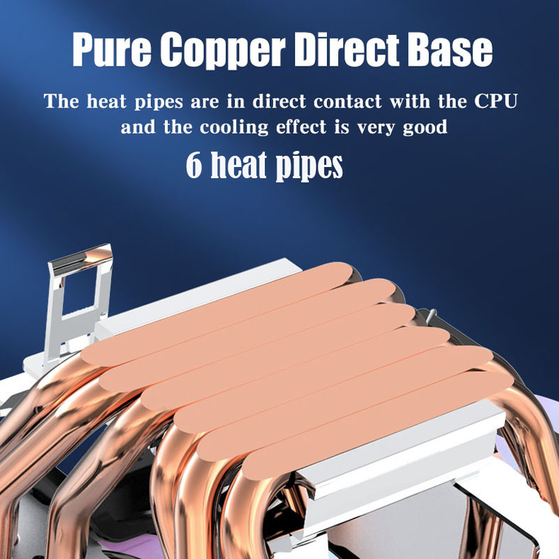 6 Heatpipe CPU Koeler 4Pin PWM - Cpu Heatsink recensie en prijs