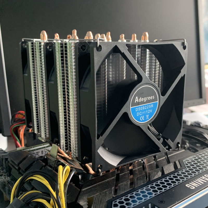 6 Heatpipe CPU-luchtkoeler, 4- - Cpu Heatsink recensie en prijs